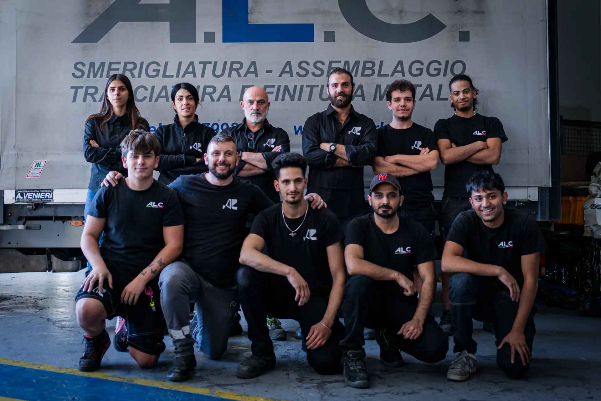 Team ALC riunito in azienda